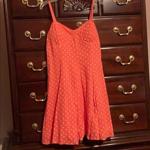 Coral American Eagle Skater Dress